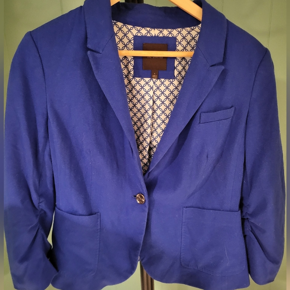 Tailored Royal Blue Coat, The Limited, Large Y2K, Tailored, Bus. Casual